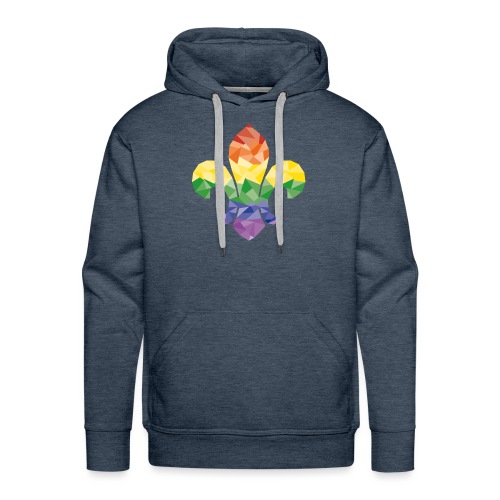 Fleur de lis - Rainbow - Men's Premium Hoodie