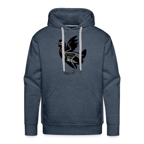 Huhn-Skelett - Mannen Premium hoodie