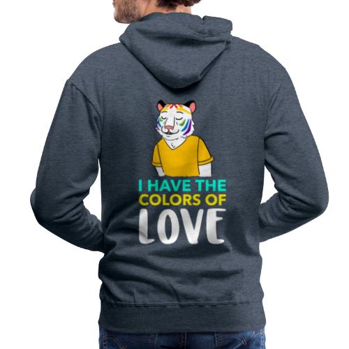 Tigre Arcoíris | Orgullo Pride LGTBI - Sudadera con capucha premium para hombre