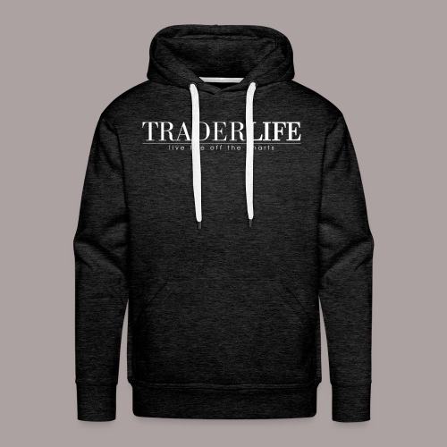 TraderLife Logo White - Men's Premium Hoodie