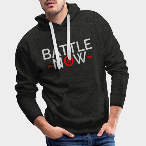 Battle Now Logo Light - Männer Premium Hoodie