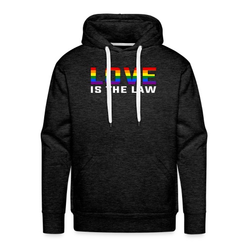 LOVE IS THE LAW / Rainbow-Design - Männer Premium Hoodie