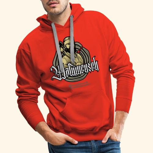Holzfaller T-Shirt Design Waldmensch - Männer Premium Hoodie