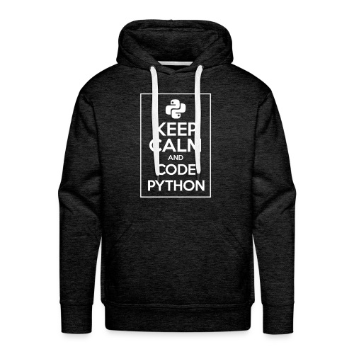Keep Calm And Code Python - Men's Premium Hoodie