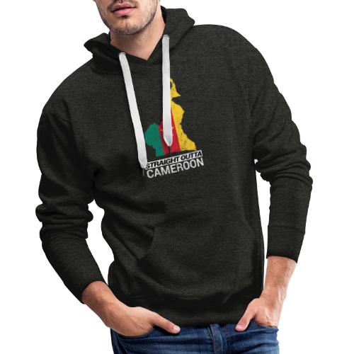 Straight Outta Cameroon country map - Men's Premium Hoodie