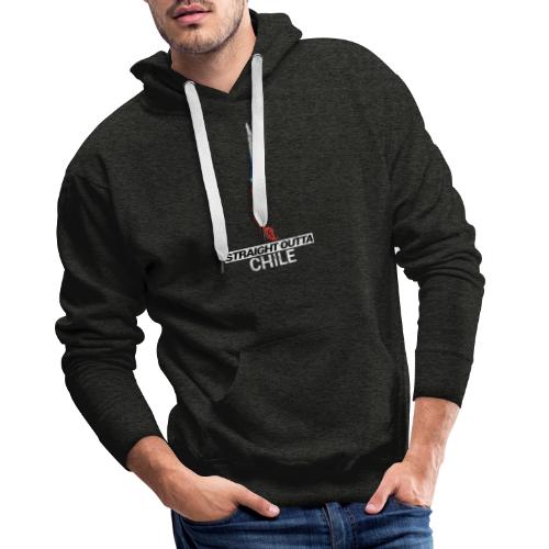Straight Outta Chile country map & flag - Men's Premium Hoodie