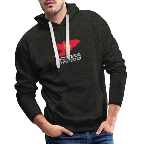 Straight Outta Kyrgyzstan country map - Men's Premium Hoodie