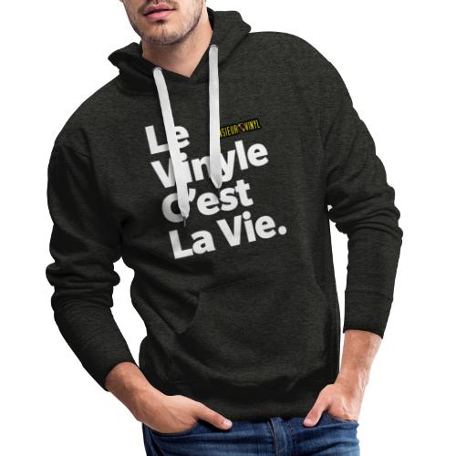 Le Vinyle C'est La Vie - Sweat-shirt à capuche Premium pour hommes