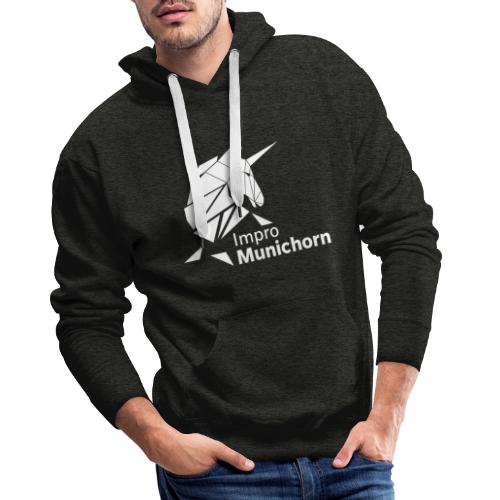 ImproMunichorn Logo bw - Männer Premium Hoodie