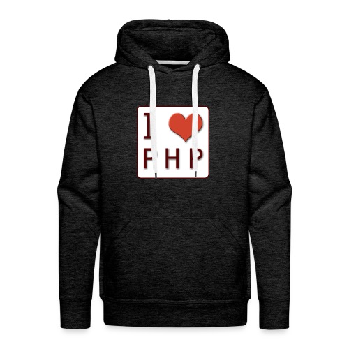 I LOVE PHP - Mannen Premium hoodie