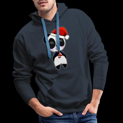 Panda noel bonnet - Sweat-shirt à capuche Premium Homme