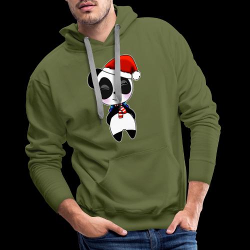 Panda noel bonnet - Sweat-shirt à capuche Premium Homme
