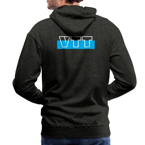 VTT bleu - Sweat-shirt à capuche Premium Homme