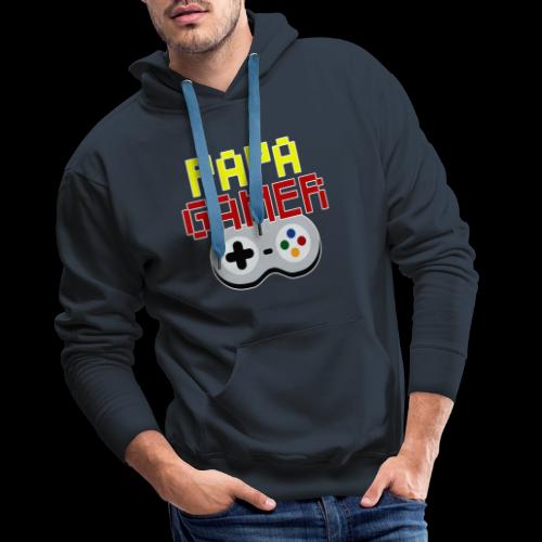 Papa gamer - Sweat-shirt à capuche Premium pour hommes