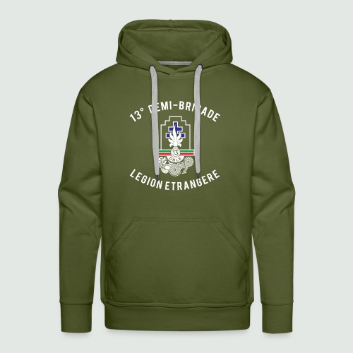 13e DBLE - Demi Brigade - Légion - Sweat-shirt à capuche Premium pour hommes