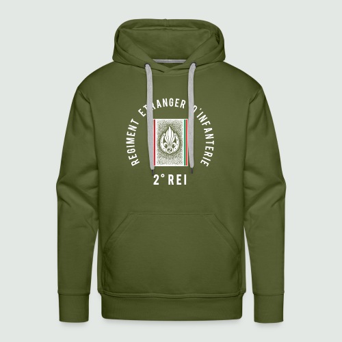 2e REI - 2 REI - Regiment Etranger - Sweat-shirt à capuche Premium pour hommes