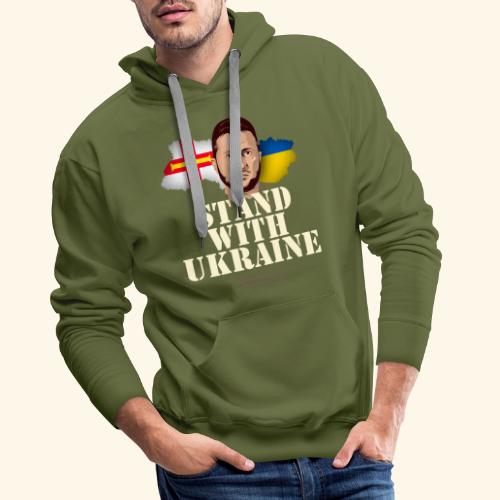 Ukraine Guernsey - Männer Premium Hoodie