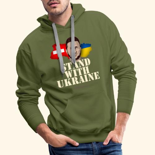 Schweizer Solidarität mit Ukraine - Männer Premium Hoodie