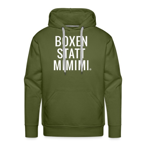 Boxen statt Mimimi® - weiß - Männer Premium Hoodie