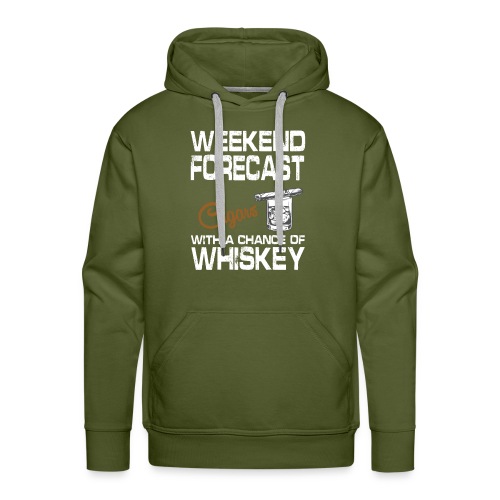 Weekend Forecast Cigars and Whiskey For Men Women - Männer Premium Hoodie