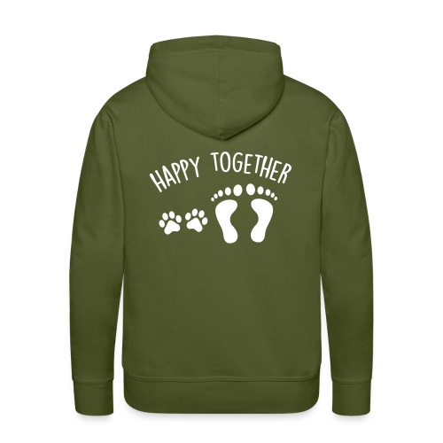 happy together dog - Männer Premium Hoodie