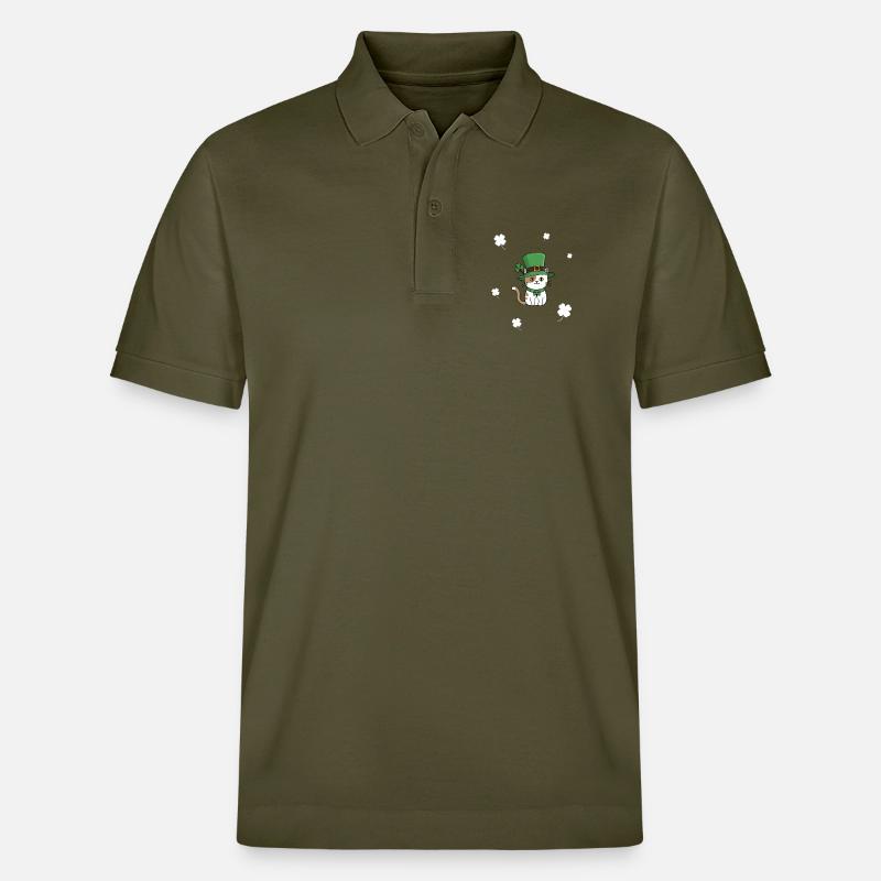 Chat de la Saint-Patrick - Polo PREPSTER bio Stanley/Stella Unisexe - kaki