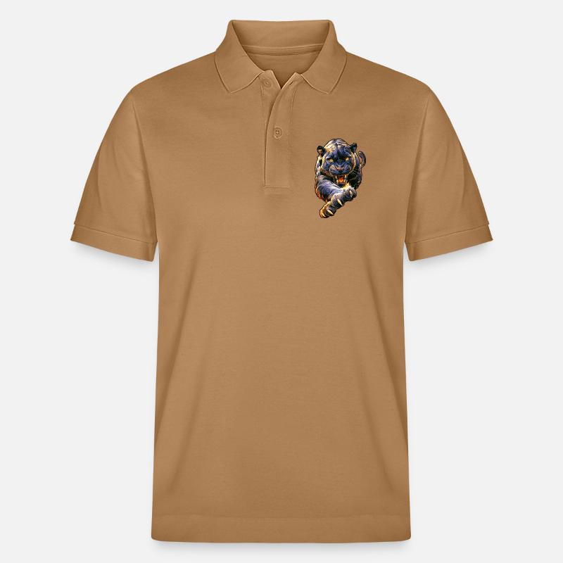 Grande panthère - Polo PREPSTER bio Stanley/Stella Unisexe - caramel