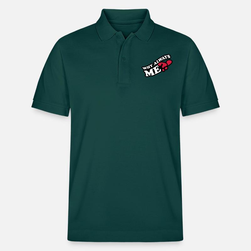 Why Always Me - Polo PREPSTER bio Stanley/Stella Unisexe - vert vitré