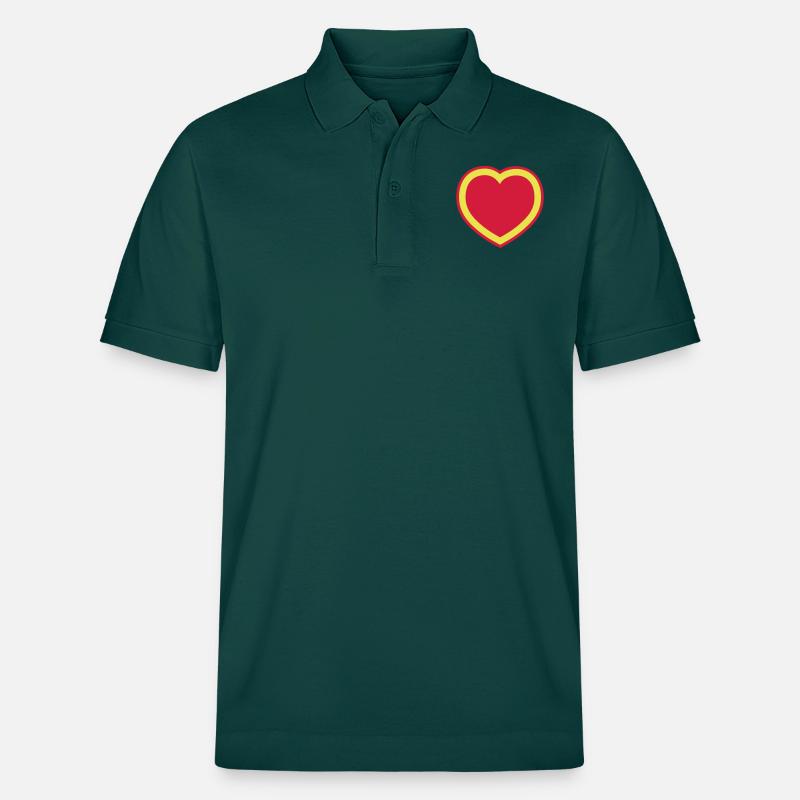 schatzi herz herzilein - Stanley/Stella Unisex Bio-Poloshirt PREPSTER - Glasiertes Grün