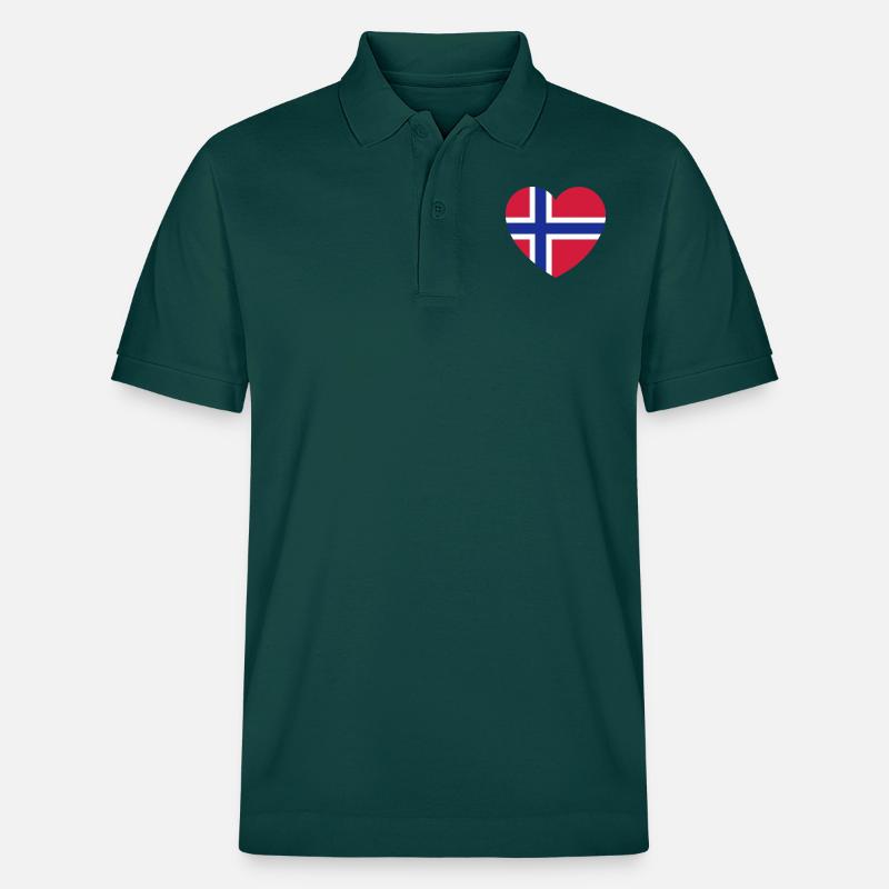 Norway Heart - Stanley/Stella Unisex Bio-Poloshirt PREPSTER - Glasiertes Grün