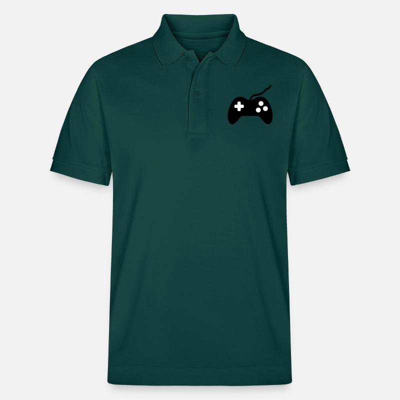 controller symbol - Stanley/Stella Unisex Bio-Poloshirt PREPSTER - Glasiertes Grün