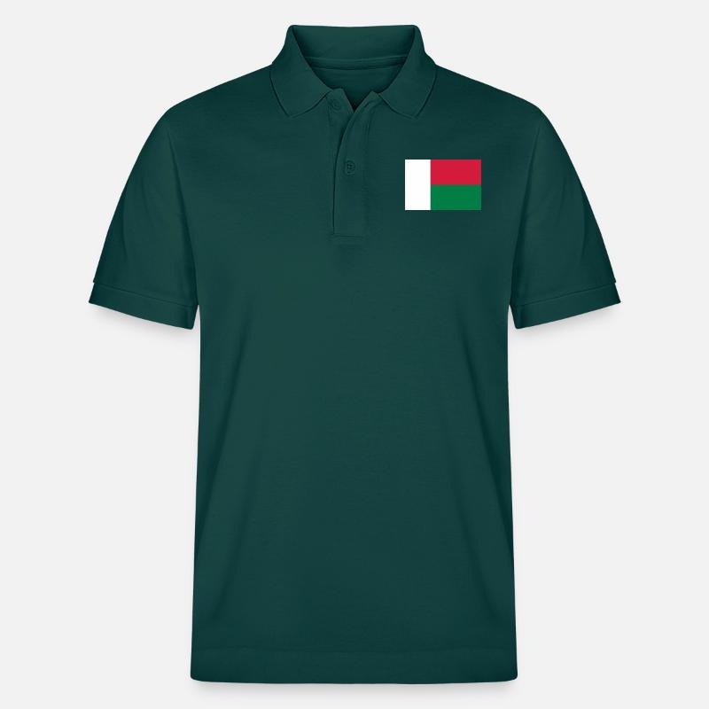 Madagascar - drapeau - Polo PREPSTER bio Stanley/Stella Unisexe - vert vitré