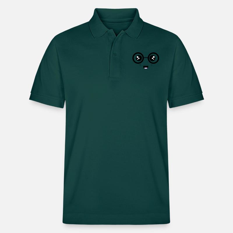 Nerdy Face - Stanley/Stella Unisex Bio-Poloshirt PREPSTER - Glasiertes Grün
