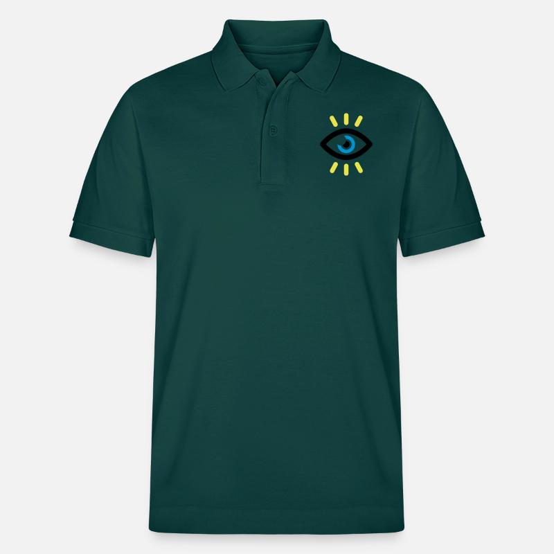 SYMBOLE OEIL OUVERT - Polo PREPSTER bio Stanley/Stella Unisexe - vert vitré