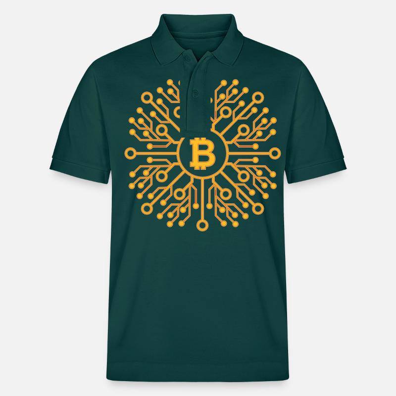 Bitcoin - Stanley/Stella Unisex Bio-Poloshirt PREPSTER - Glasiertes Grün