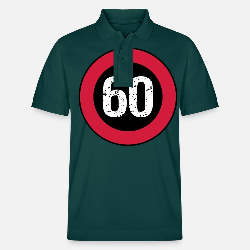Schild 60 Vintage Geburtstag - Stanley/Stella Unisex Bio-Poloshirt PREPSTER - Glasiertes Grün