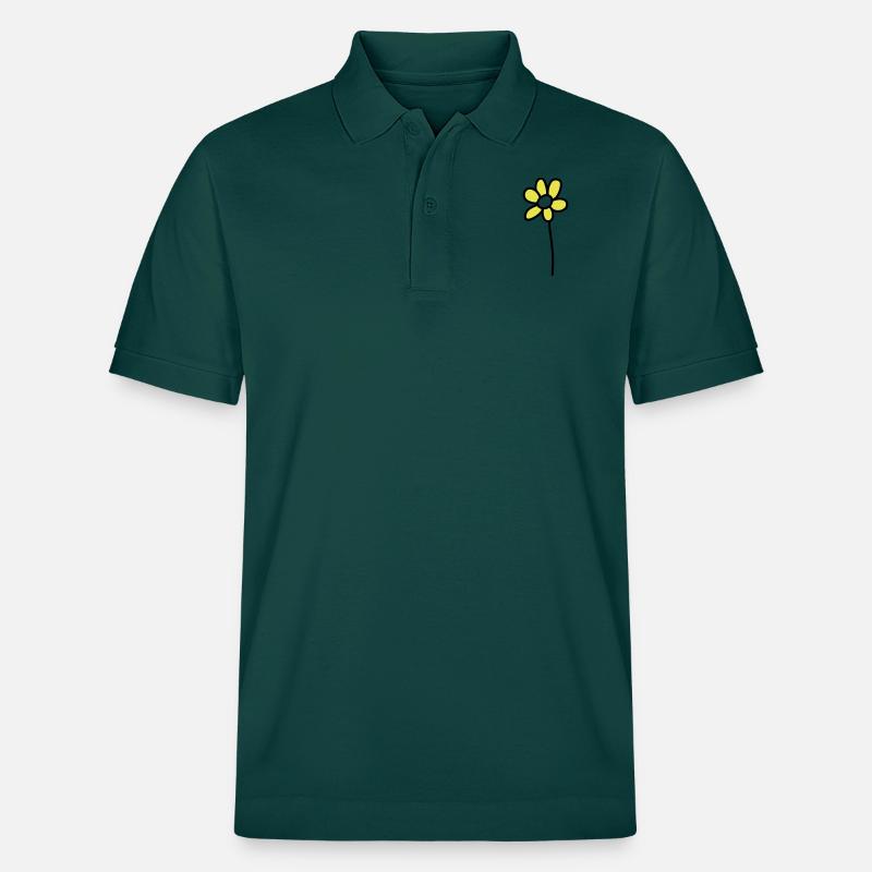 Blümchen - V2 - Stanley/Stella Unisex Bio-Poloshirt PREPSTER - Glasiertes Grün