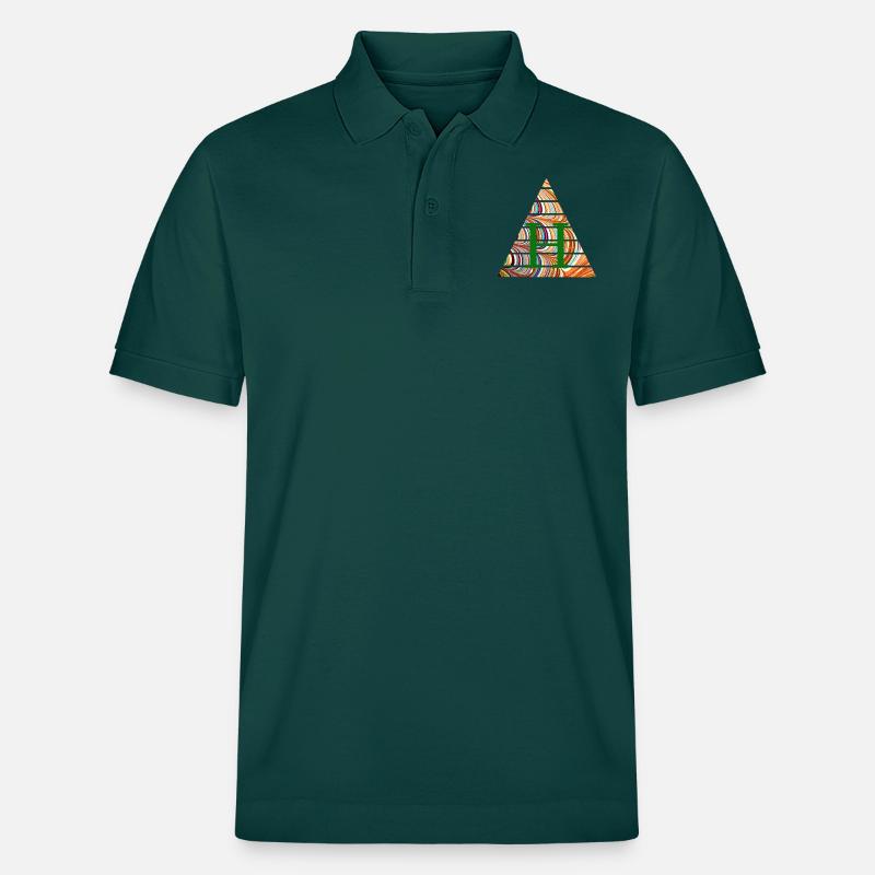 Triangle E 56 h - Polo PREPSTER bio Stanley/Stella Unisexe - vert vitré