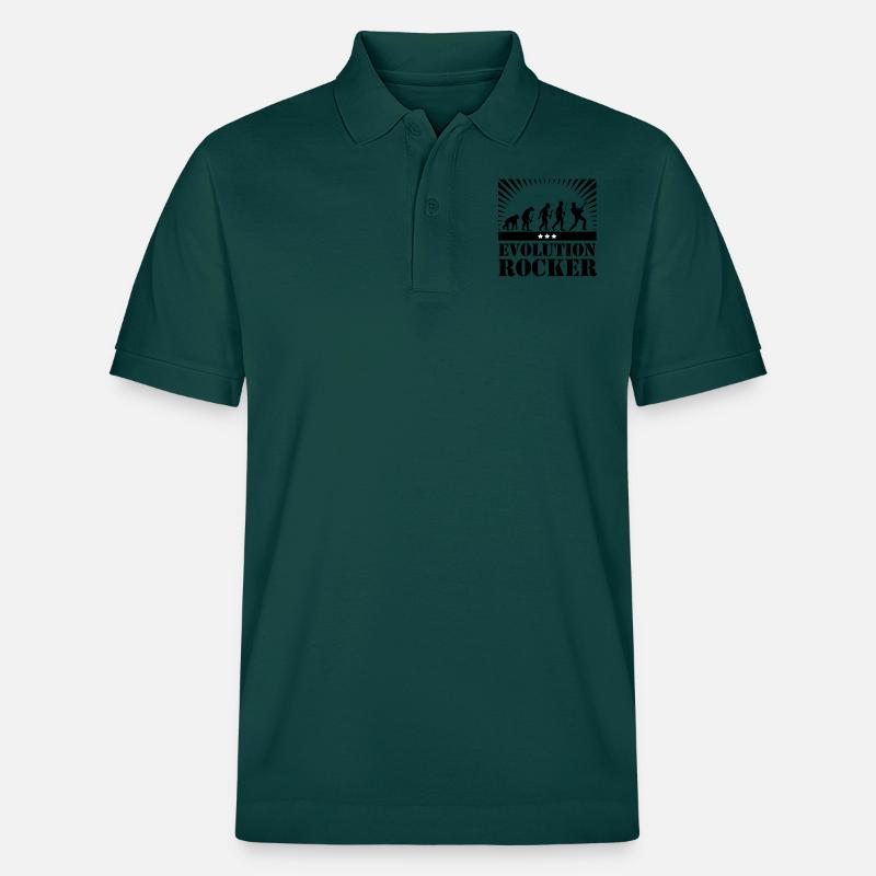 Evolution Rocker - Polo PREPSTER bio Stanley/Stella Unisexe - vert vitré