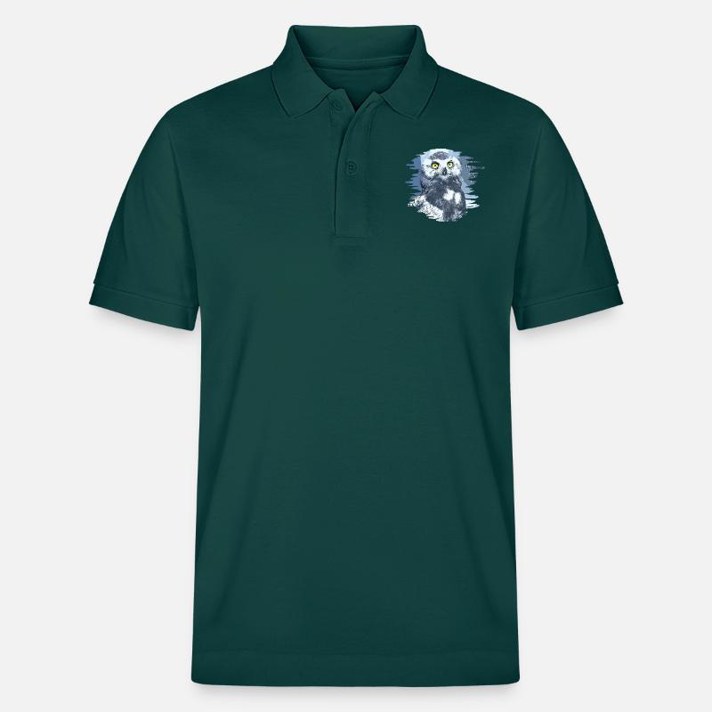 gxp schneeeule vector art - Stanley/Stella Unisex Bio-Poloshirt PREPSTER - Glasiertes Grün
