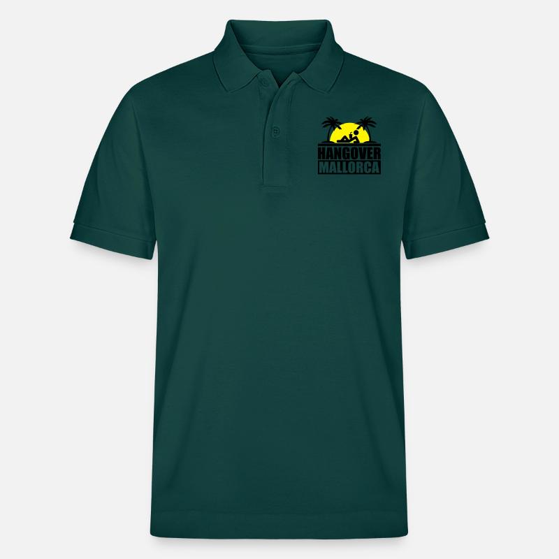 hangover_mallorca_2f - Stanley/Stella Unisex Bio-Poloshirt PREPSTER - Glasiertes Grün