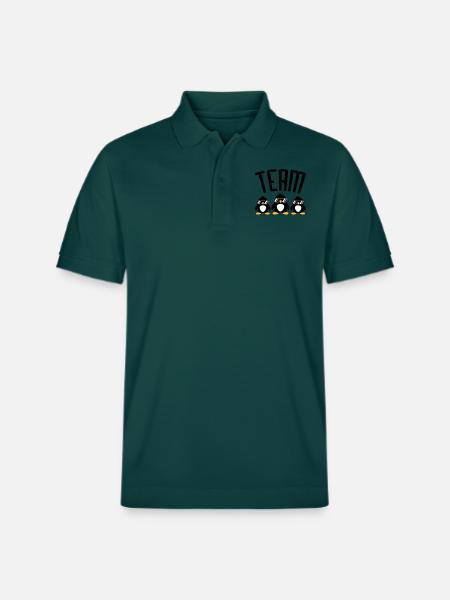 Logo Team Penguins - Stanley/Stella Unisex Organic Polo Shirt PREPSTER - glazed green