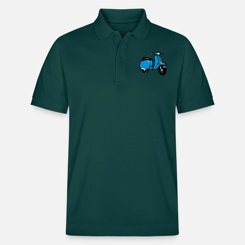motorroller cool - Stanley/Stella Unisex Bio-Poloshirt PREPSTER - Glasiertes Grün