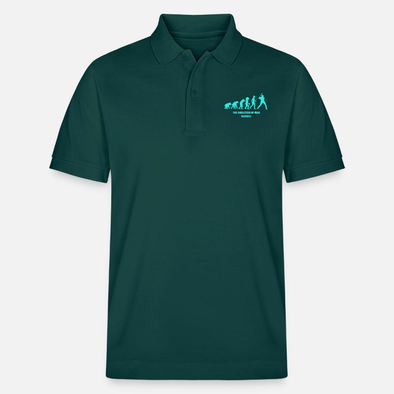 Evolution man baseball - Stanley/Stella Unisex Bio-Poloshirt PREPSTER - Glasiertes Grün