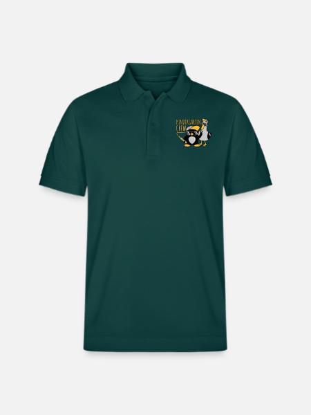 Kindergarten Crew Seagull Penguin - Stanley/Stella Unisex Organic Polo Shirt PREPSTER - glazed green
