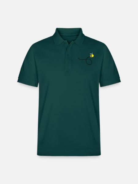 flying_bee_02 - Stanley/Stella Unisex Bio-Poloshirt PREPSTER - Glasiertes Grün