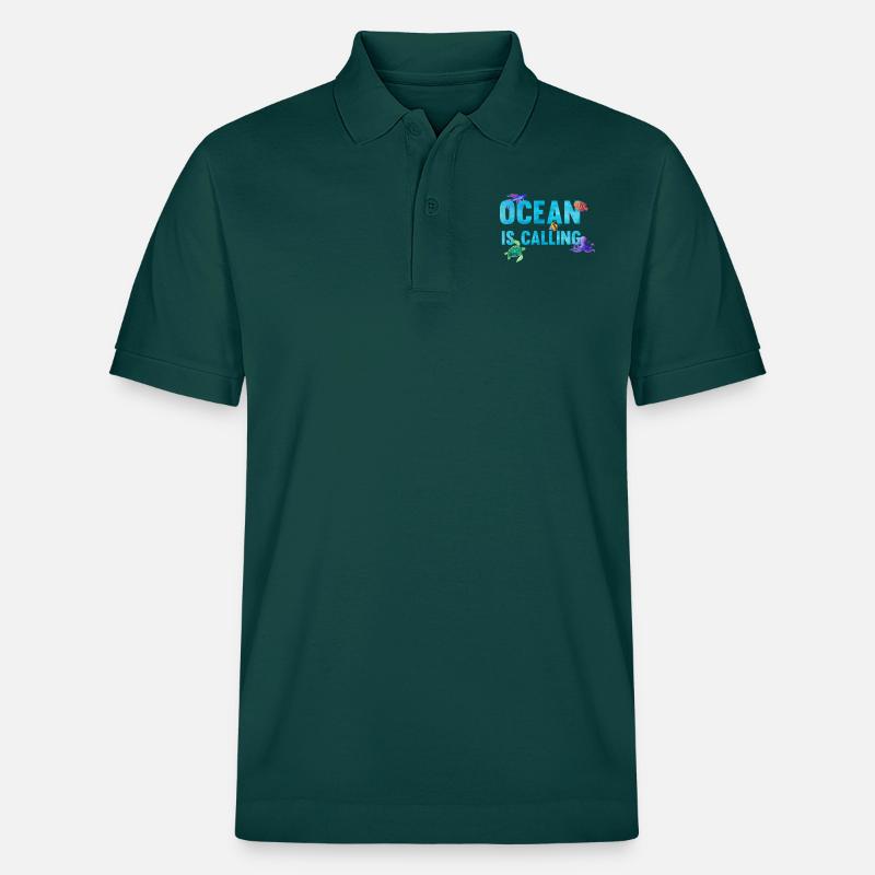 Ocean is calling - Stanley/Stella Unisex Bio-Poloshirt PREPSTER - Glasiertes Grün