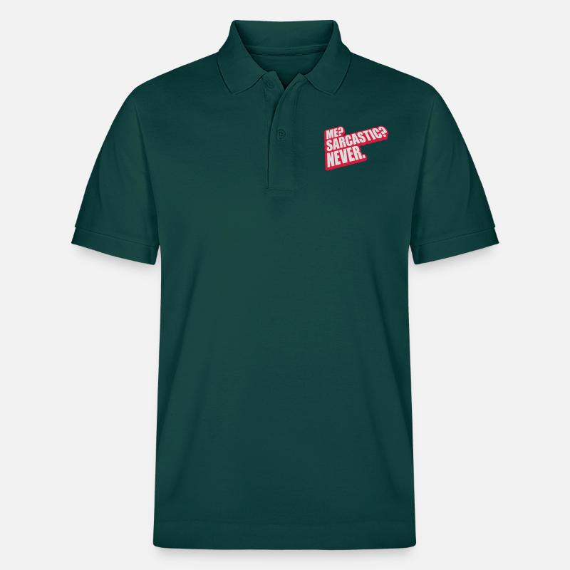 moi sarcastique ne cite jamais - Polo PREPSTER bio Stanley/Stella Unisexe - vert vitré