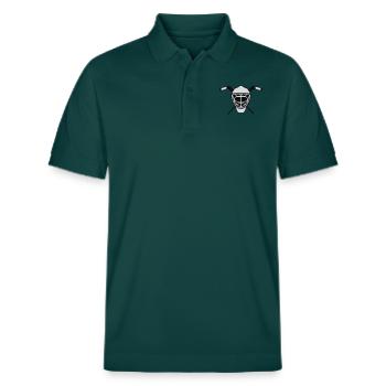Hockey mask 3 neutral two-tone - Stanley/Stella Unisex Organic Polo Shirt PREPSTER - glazed green - Front - Roxy (174cm) & Andy (188cm)