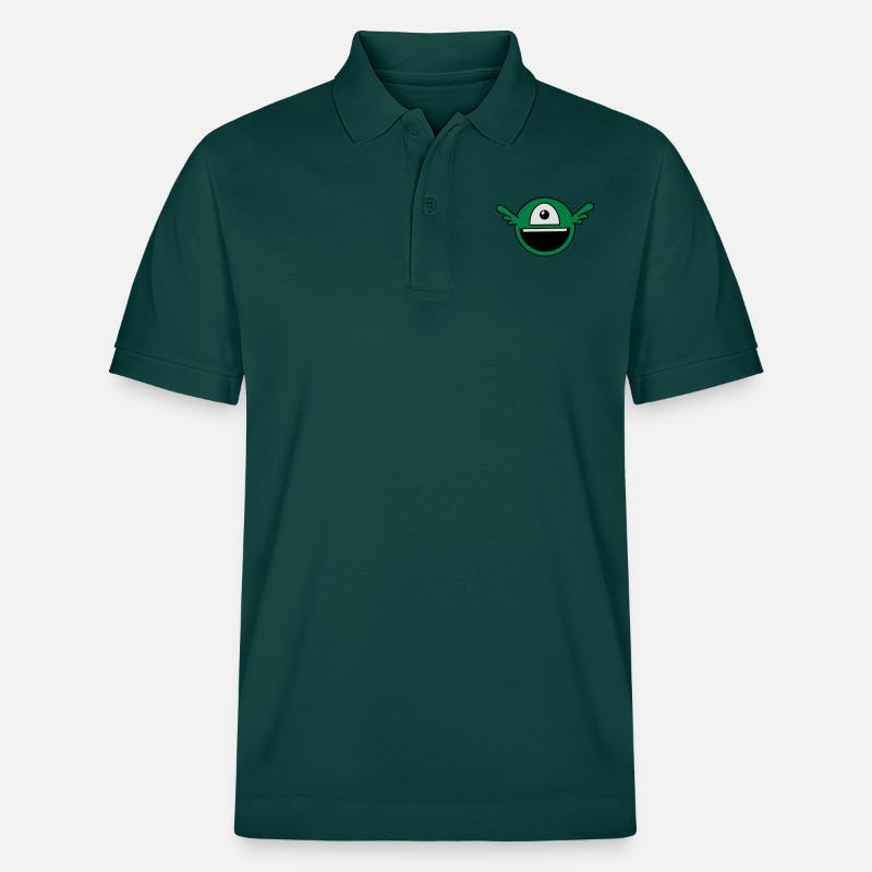 Lustiges Einäugiges Alien - Stanley/Stella Unisex Bio-Poloshirt PREPSTER - Glasiertes Grün